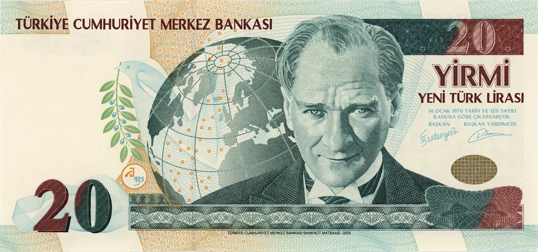 20 Yeni Türk Lirası
